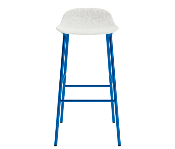 Form Barstool 75 Full Upholstery Hallingdal 110 Bright Blue | Taburetes de bar | Normann Copenhagen