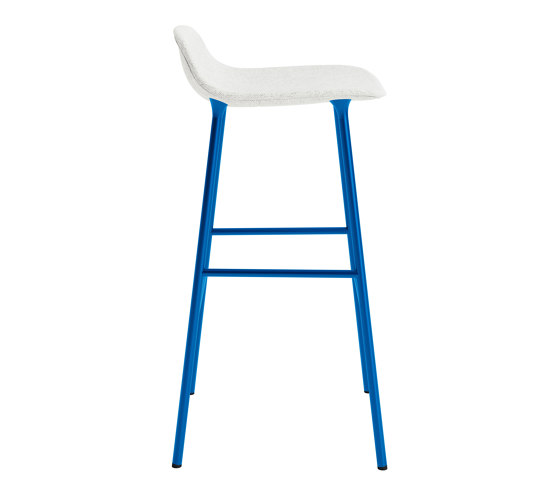 Form Barstool 75 Full Upholstery Hallingdal 110 Bright Blue | Barhocker | Normann Copenhagen