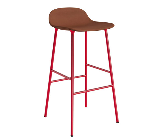 Form Barstool 75 Full Upholstery Ultra 41574 Bright Red | Sgabelli bancone | Normann Copenhagen