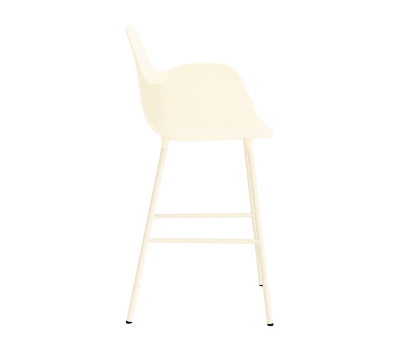Form Bar Armchair 65 cm Steel Cream | Bar stools | Normann Copenhagen