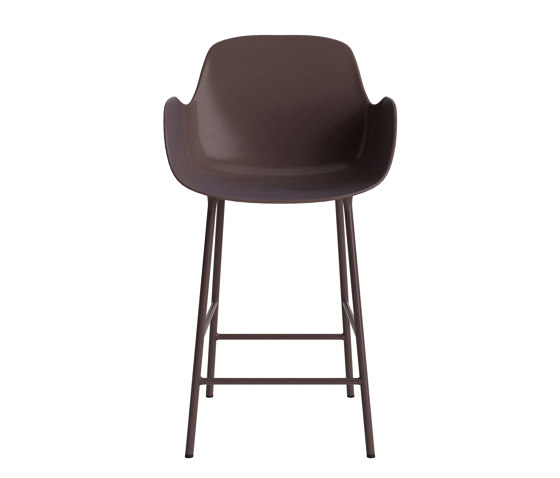 Form Bar Armchair 65 cm Steel Brown | Barhocker | Normann Copenhagen