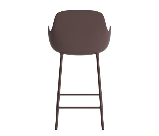 Form Bar Armchair 65 cm Steel Brown | Sgabelli bancone | Normann Copenhagen