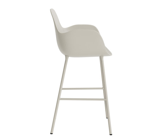 Form Bar Armchair 75 cm Steel Light Grey | Bar stools | Normann Copenhagen