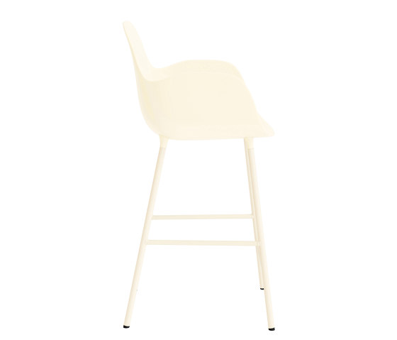 Form Bar Armchair 75 cm Steel Cream | Bar stools | Normann Copenhagen