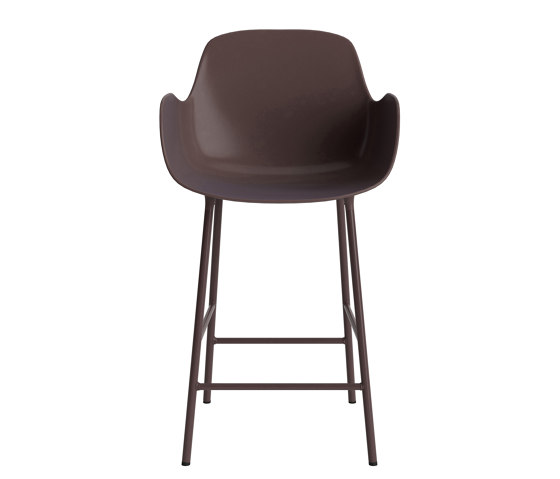 Form Bar Armchair 75 cm Steel Brown | Bar stools | Normann Copenhagen