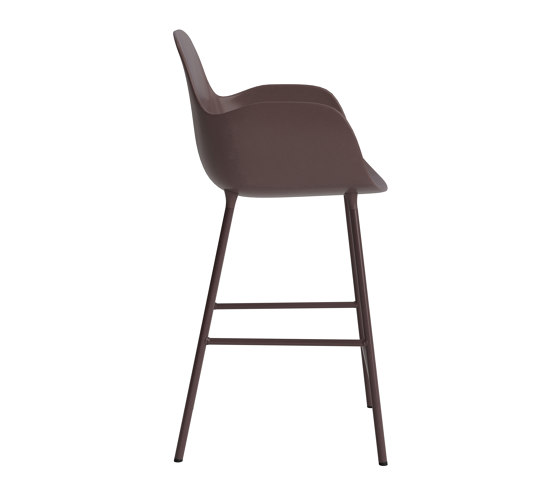 Form Bar Armchair 75 cm Steel Brown | Bar stools | Normann Copenhagen