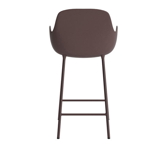 Form Bar Armchair 75 cm Steel Brown | Taburetes de bar | Normann Copenhagen