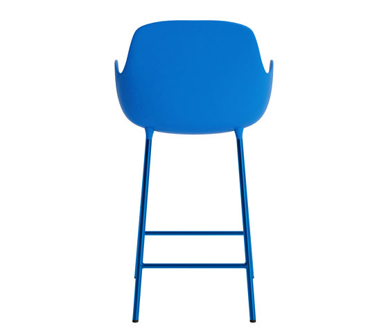 Form Bar Armchair 75 cm Steel Bright Blue | Barhocker | Normann Copenhagen