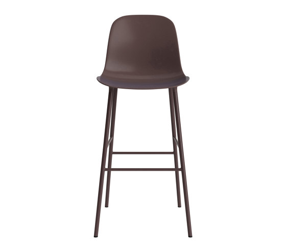 Form Bar Chair 75 cm Brown | Tabourets de bar | Normann Copenhagen