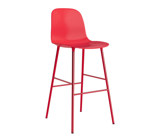 Form Bar Chair 75 cm Bright Red | Tabourets de bar | Normann Copenhagen