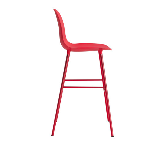 Form Bar Chair 75 cm Bright Red | Taburetes de bar | Normann Copenhagen