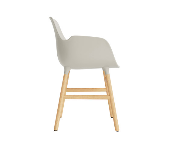 Form Armchair Wood Oak Light Grey | Sedie | Normann Copenhagen