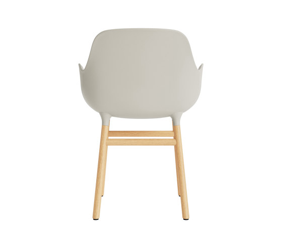 Form Armchair Wood Oak Light Grey | Stühle | Normann Copenhagen