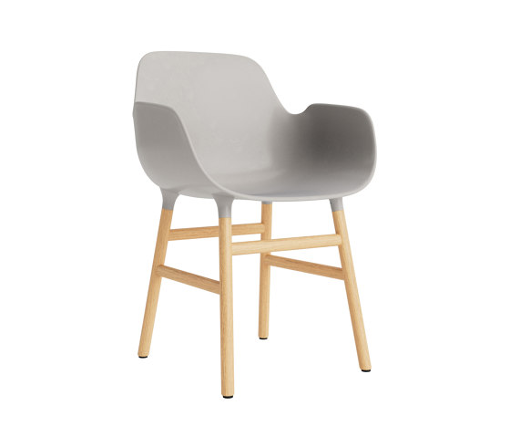Form Armchair Wood Oak Warm Grey | Chairs | Normann Copenhagen