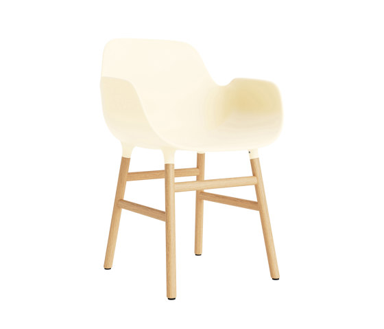 Form Armchair Wood Oak Cream | Sillas | Normann Copenhagen