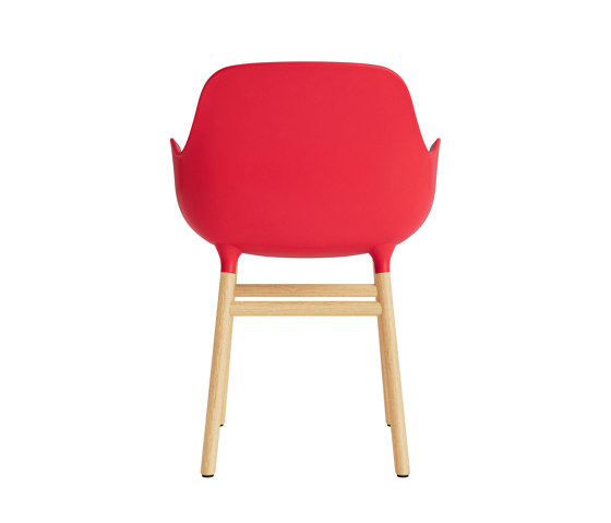 Form Armchair Wood Oak Bright Red | Chaises | Normann Copenhagen