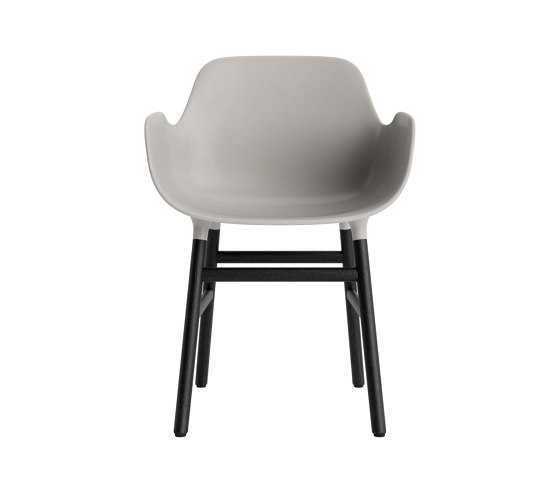 Form Armchair Wood Black Oak Warm Grey | Stühle | Normann Copenhagen