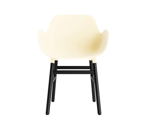 Form Armchair Wood Black Oak Cream | Chairs | Normann Copenhagen