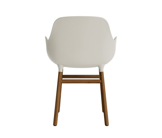 Form Armchair Wood Walnut Light Grey | Chaises | Normann Copenhagen