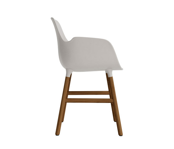 Form Armchair Wood Walnut Warm Grey | Chaises | Normann Copenhagen