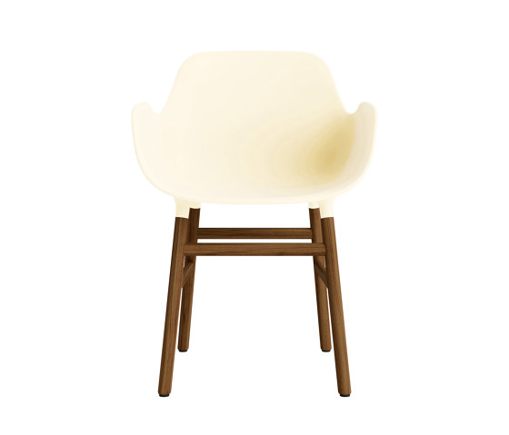 Form Armchair Wood Walnut Cream | Chaises | Normann Copenhagen