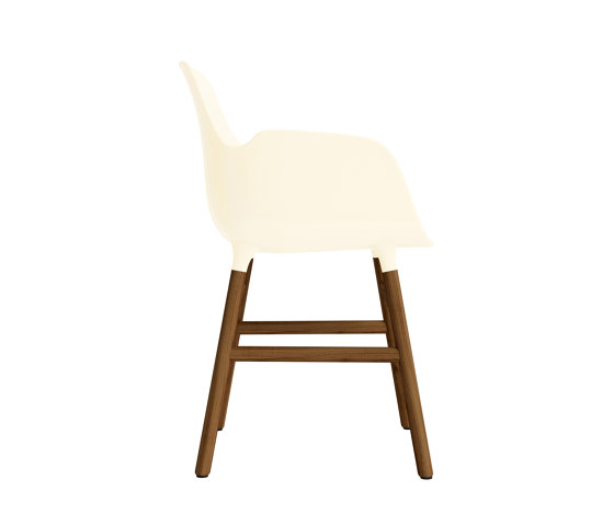 Form Armchair Wood Walnut Cream | Sillas | Normann Copenhagen
