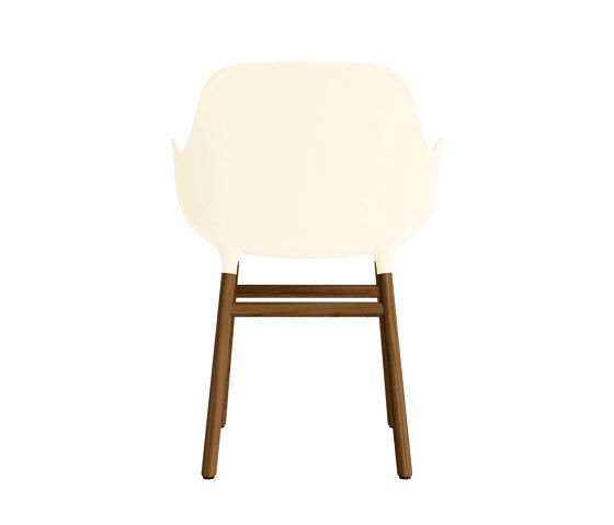 Form Armchair Wood Walnut Cream | Chairs | Normann Copenhagen