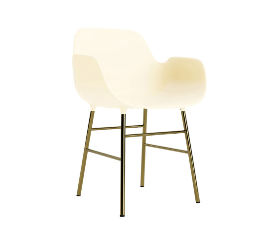 Form Armchair Brass Cream | Sedie | Normann Copenhagen