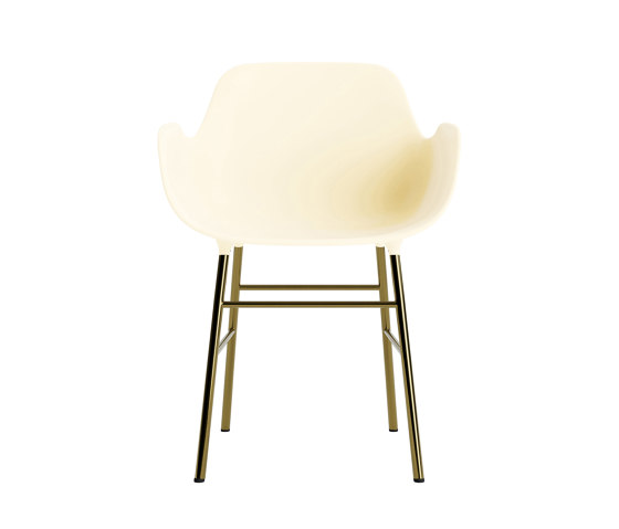 Form Armchair Brass Cream | Sillas | Normann Copenhagen