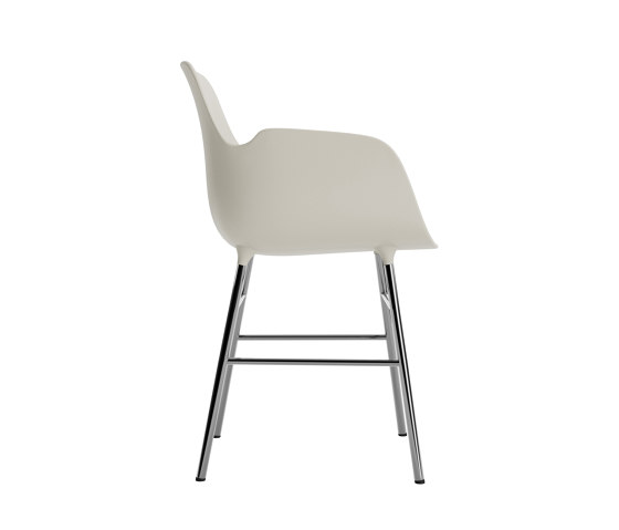 Form Armchair Chrome Light Grey | Chairs | Normann Copenhagen