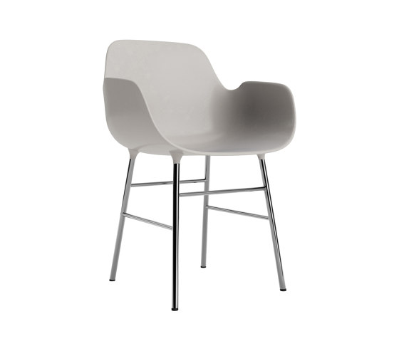 Form Armchair Chrome Warm Grey | Chaises | Normann Copenhagen