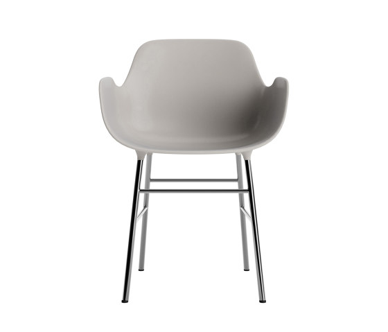 Form Armchair Chrome Warm Grey | Sedie | Normann Copenhagen