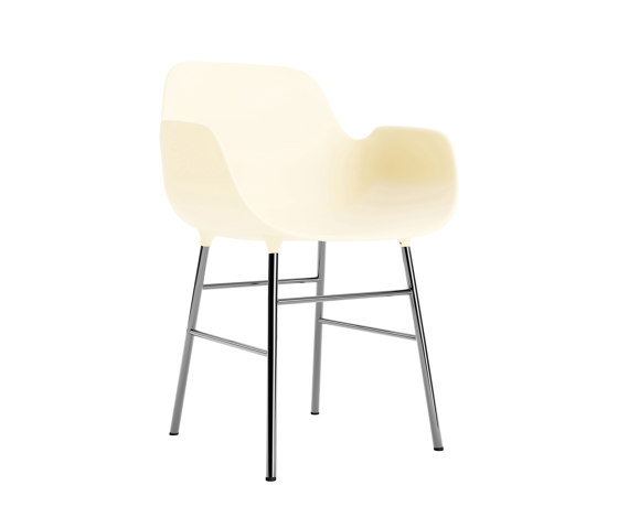 Form Armchair Chrome Cream | Stühle | Normann Copenhagen