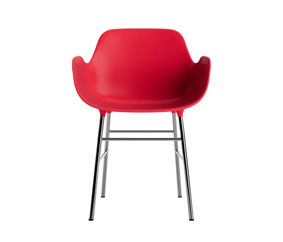 Form Armchair Chrome Bright Red | Chaises | Normann Copenhagen