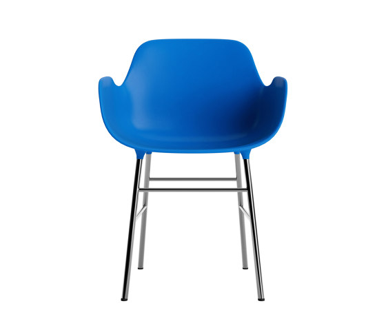 Form Armchair Chrome Bright Blue | Sillas | Normann Copenhagen