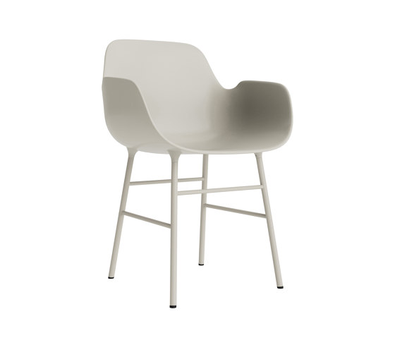 Form Armchair Steel Light Grey | Sillas | Normann Copenhagen