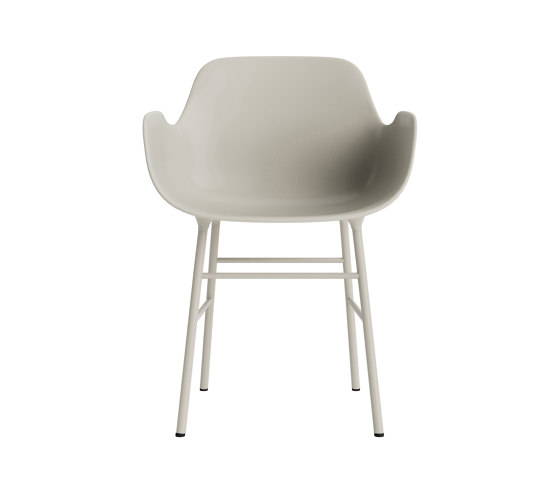 Form Armchair Steel Light Grey | Stühle | Normann Copenhagen