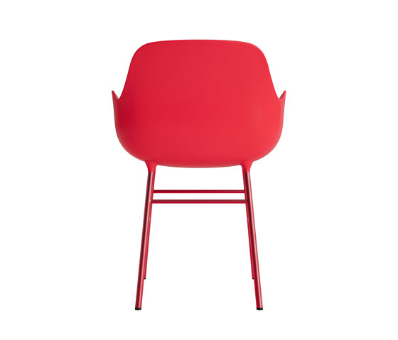 Form Armchair Steel Bright Red | Sedie | Normann Copenhagen