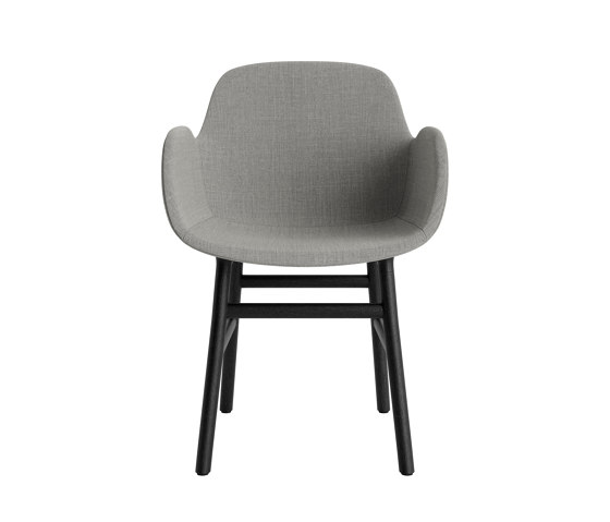 Form Armchair Full Upholstery Wood Black Oak Remix 133 | Sedie | Normann Copenhagen