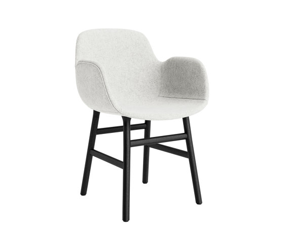 Form Armchair Full Upholstery Wood Black Oak Hallingdal 110 | Chairs | Normann Copenhagen
