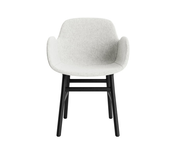Form Armchair Full Upholstery Wood Black Oak Hallingdal 110 | Sillas | Normann Copenhagen