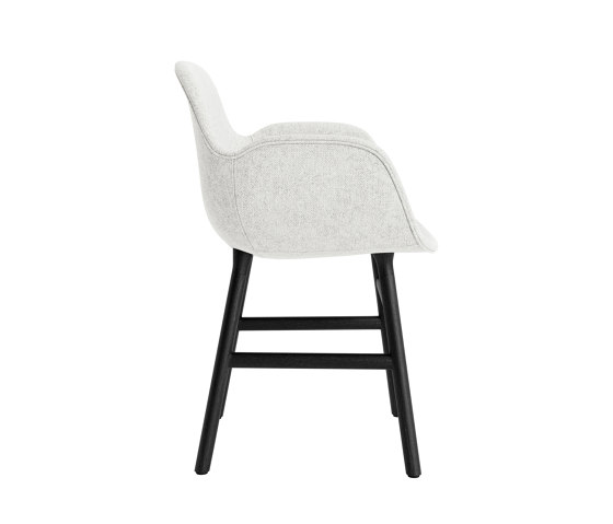 Form Armchair Full Upholstery Wood Black Oak Hallingdal 110 | Sillas | Normann Copenhagen