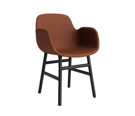 Form Armchair Full Upholstery Wood Black Oak Ultra 41574 | Chairs | Normann Copenhagen