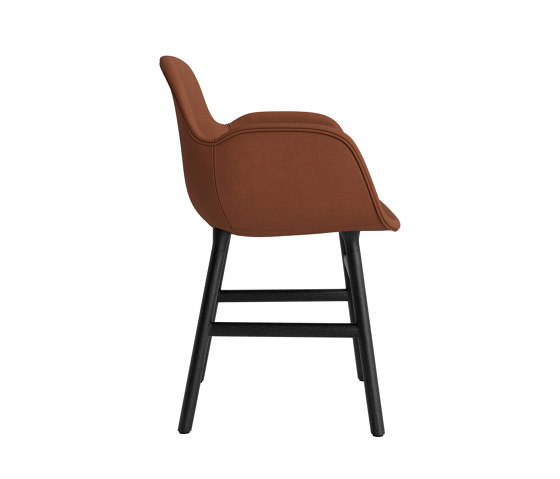 Form Armchair Full Upholstery Wood Black Oak Ultra 41574 | Stühle | Normann Copenhagen