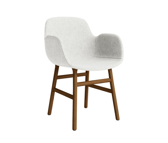 Form Armchair Full Upholstery Wood Walnut Hallingdal 110 | Chaises | Normann Copenhagen