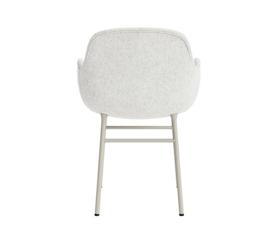 Form Armchair Full Upholstery Steel Light Grey Hallingdal 110 | Stühle | Normann Copenhagen