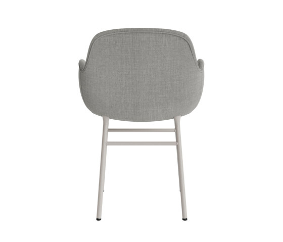 Form Armchair Full Upholstery Steel Warm Grey Remix 133 | Sedie | Normann Copenhagen