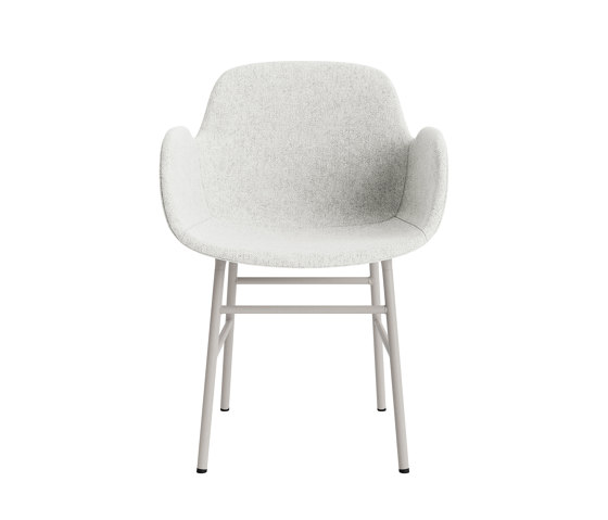 Form Armchair Full Upholstery Steel Warm Grey Hallingdal 110 | Chairs | Normann Copenhagen