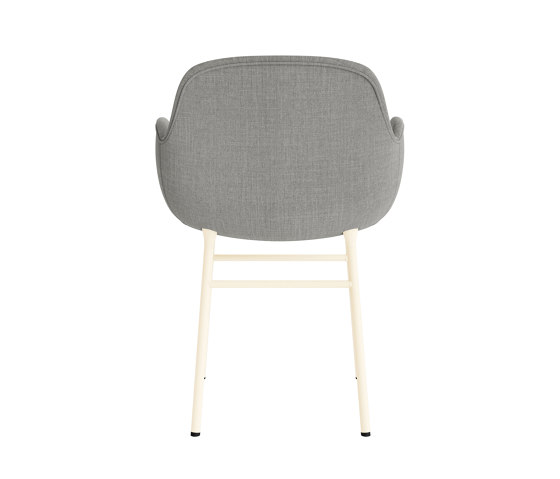 Form Armchair Full Upholstery Steel Cream Remix 133 | Chairs | Normann Copenhagen