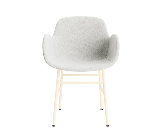 Form Armchair Full Upholstery Steel Cream Hallingdal 110 | Stühle | Normann Copenhagen